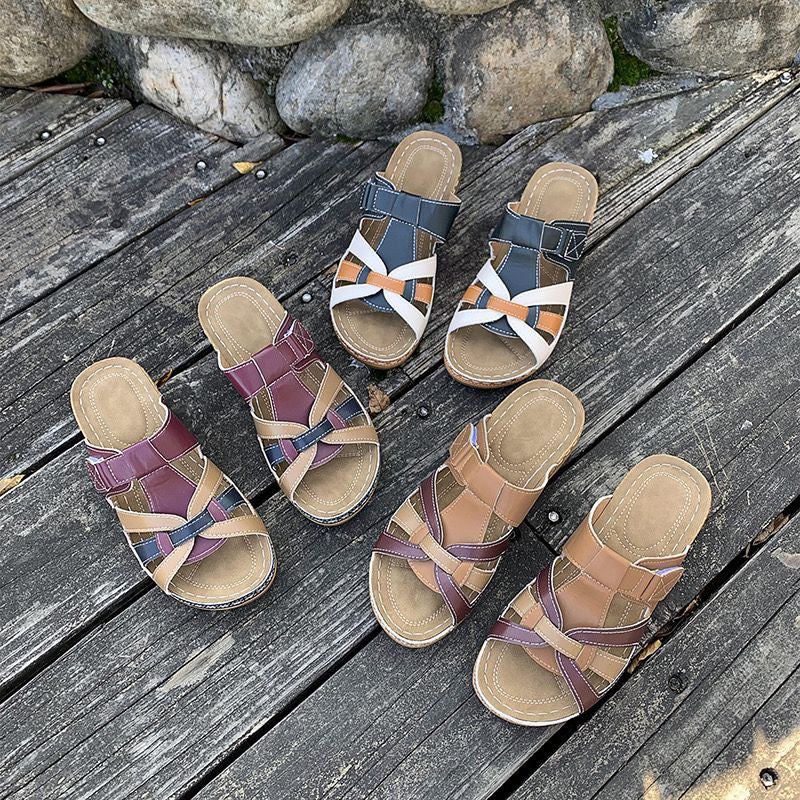 Damen Clogs mit verstellbaren Riemen und gepolstertem Fußbett EB