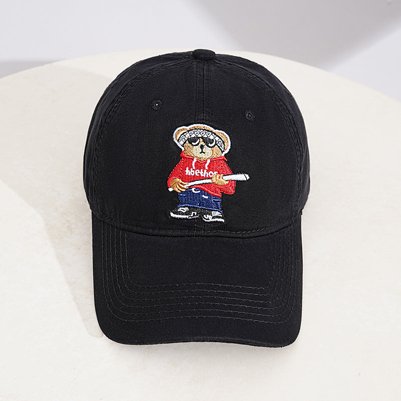 Herren Baseballkappe mit Cartoon-Stickerei