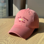Damen Baseballcap mit Textstickerei