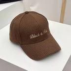 Damen-Strick-Baseballkappe mit Stickerei