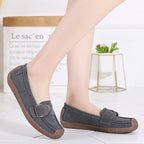 Damen Bequeme Mokassins mit eleganter Schnalle EB