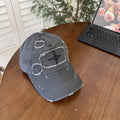 Herren-Baseballkappe im Used-Look