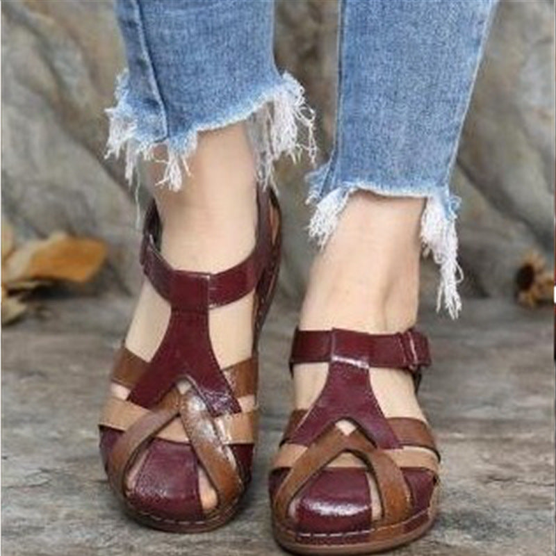 Damen anatomische Sandalen mit verstellbarem Riemen und atmungsaktiver Sohle EB