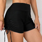 Sportliche Damen-Badeshorts mit verstellbaren Seitenschnüren