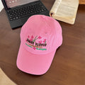 Damen-Baseballkappe mit Blumenstickerei