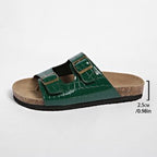 Damen Clogs mit verstellbaren Doppelschnallen EB