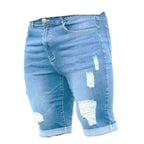Herren Ripped Denim Shorts EB