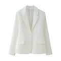 Damen elegante Blazerjacke mit taillierter Passform und modernen Details EB