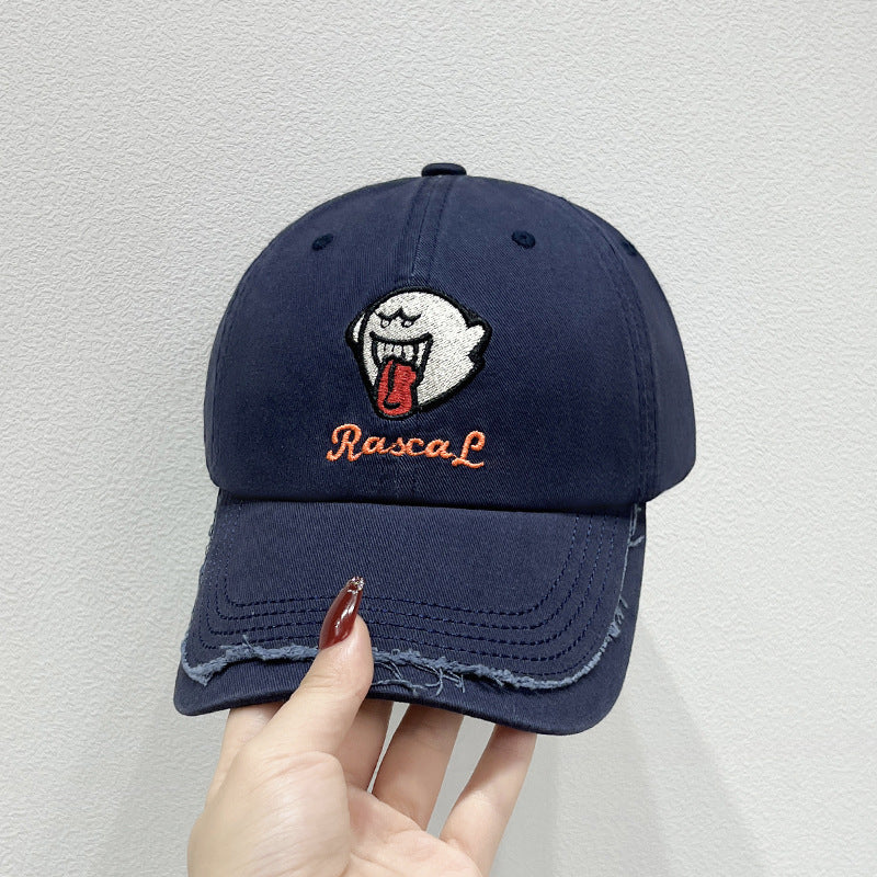 Unisex-Kappe mit Charakter-Stickerei