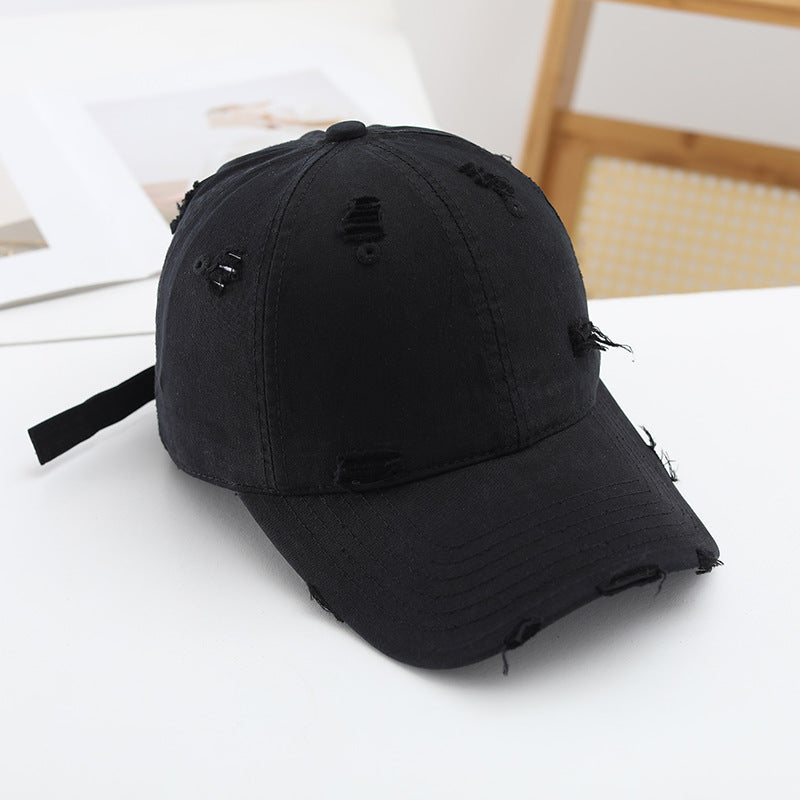Damen Casual Destroyed-Basecap