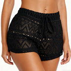 Gehäkelte Strandshorts für Damen