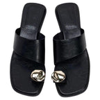 Damen bequeme Sling-Pantoletten mit elegantem Detail EB