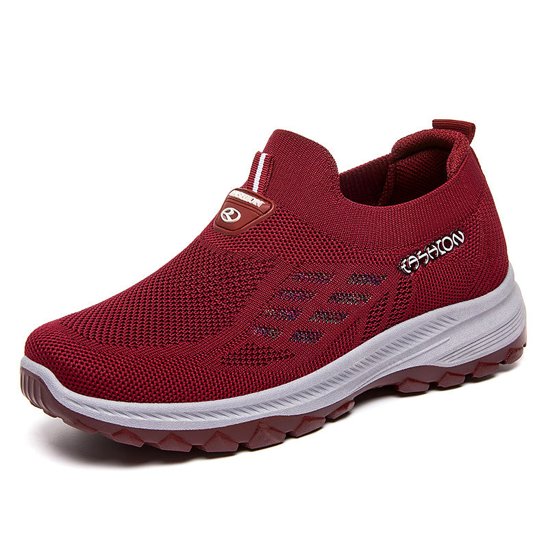 Damen Bequeme Slip-On Laufschuhe mit rutschfester Sohle EB