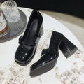 Damen elegante Mary Jane High Heels mit Blockabsatz EB