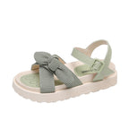 Damen Bequeme Sandalen mit dekorativem Knoten EB