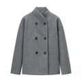 Damen elegante Doppelreiher-Jacke im modischen Schnitt EB