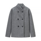 Damen elegante Doppelreiher-Jacke im modischen Schnitt EB