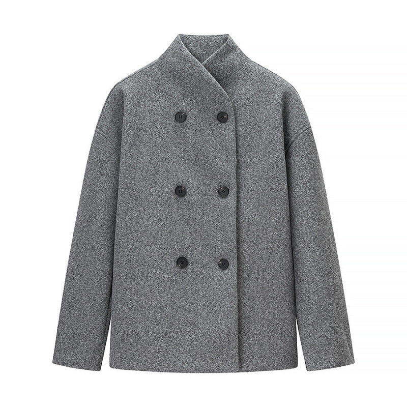 Damen elegante Doppelreiher-Jacke im modischen Schnitt EB