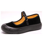Damen Bequeme Riemchen-Schuhe mit rutschfester Sohle EB