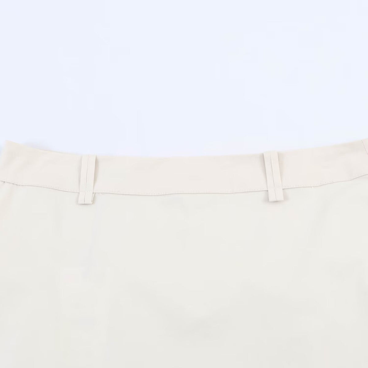 Damen eleganter Bleistiftrock mit transparentem Spitzenabschluss EB