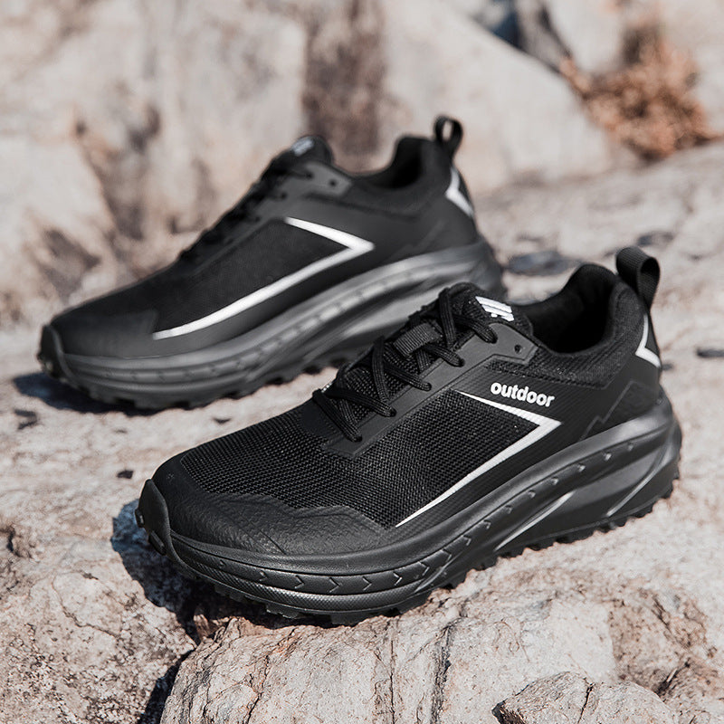 Unisex nan robuster Geländelaufschuh mit stoßdämpfender Zwischensohle und griffiger Profilsohle EB