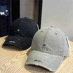 Herren-Baseballkappe im Used-Look
