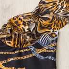 Damen-Designer-Einteiler mit Rüschendetails