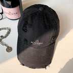 Damen Baseballcap im Distressed-Look