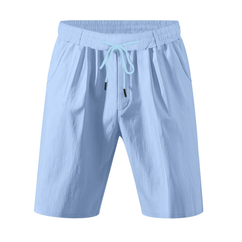 Knielange, leichte Funktionsshorts für Herren mit elastischem Bund