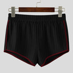 Plissierte Damen-Freizeitshorts mit Kontrastpaspel