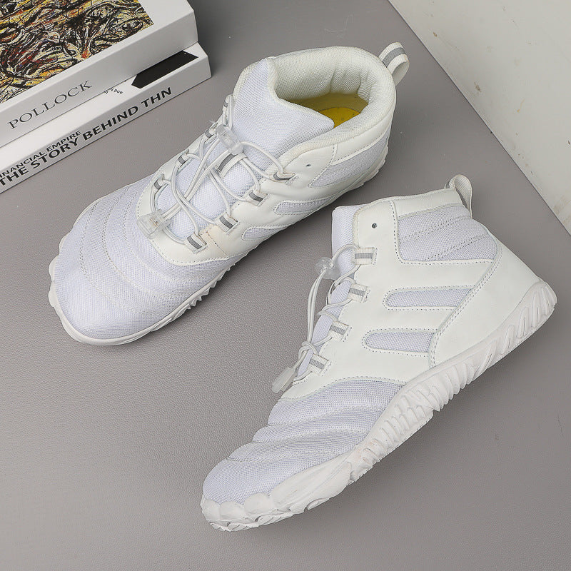 Unisex nan knöchelhoher barfußähnlicher Wassersportschuh mit Schnellzug-Schnürung und flexibler Profilsohle EB