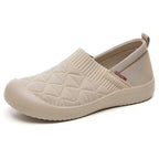 Damen Bequeme Slip-On Freizeitschuhe mit strukturiertem Obermaterial EB