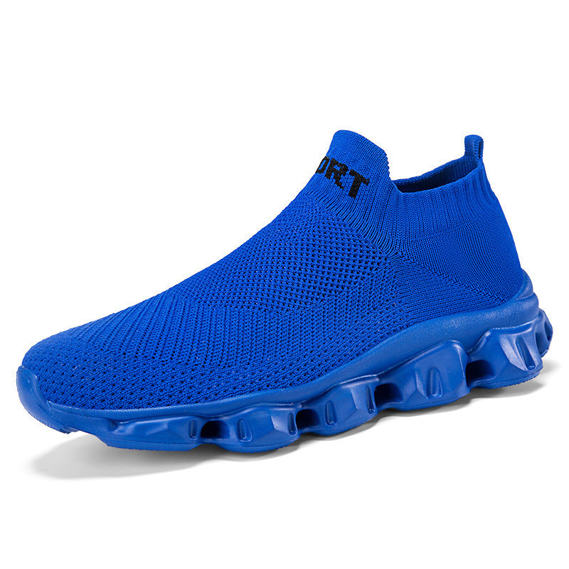 Unisex nan nahtloser Strick-Slip-On mit sockenähnlichem Schaft und skulpturierter Dämpfungssohle EB