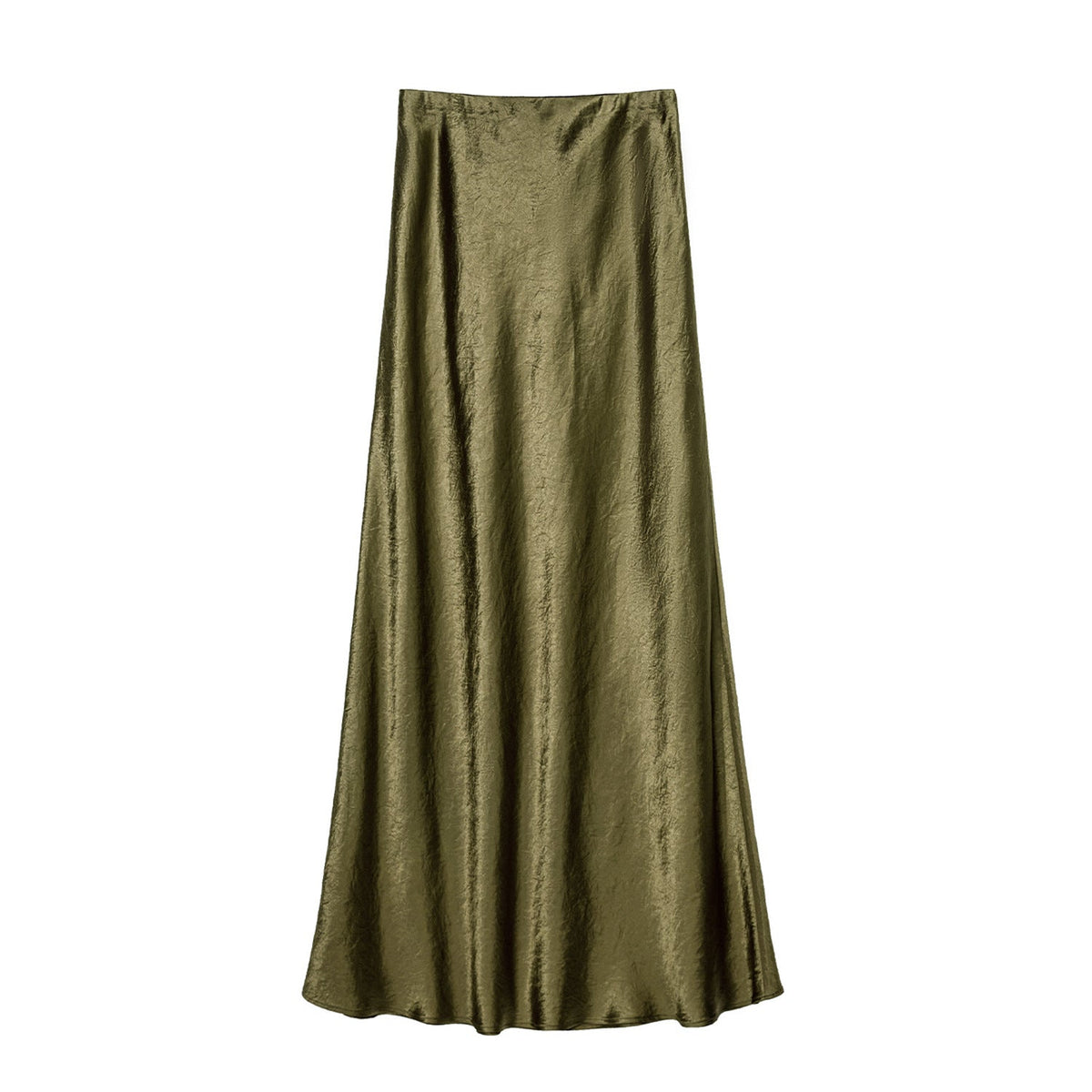 Damen Eleganter Maxirock aus satinierter Viskose EB