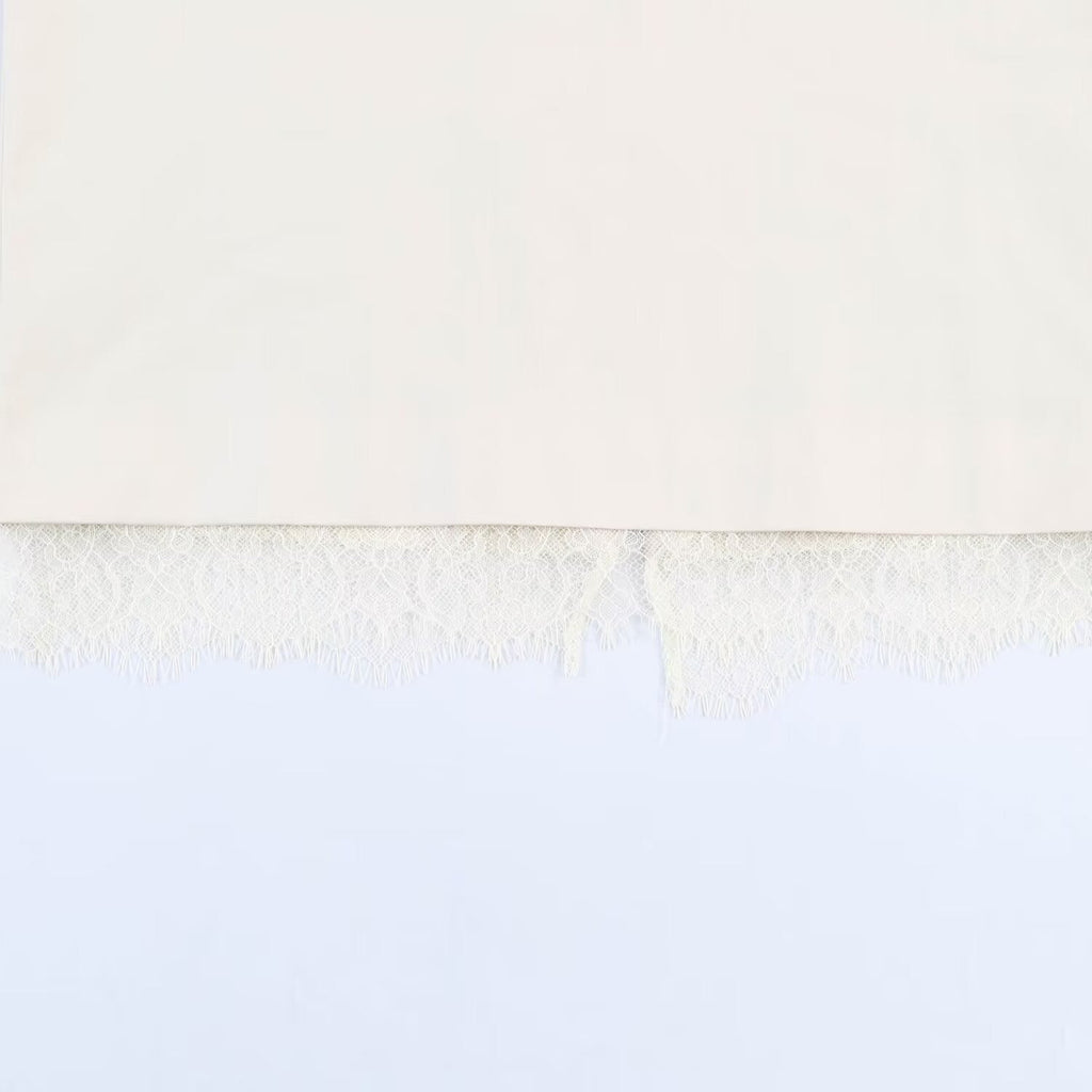 Damen Bleistiftrock mit feiner Spitze und elegantem Bund EB