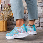 Schmetterlingsdruck Slip-On Schuhe EB