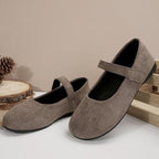 Damen Ballerinas mit verstellbarem Klettverschluss und weichem Obermaterial EB