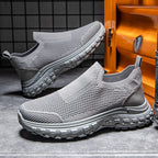 Damen Bequeme Slip-On Laufschuhe mit atmungsaktivem Obermaterial EB