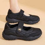 Damen bequeme Alltagsschuhe mit flexiblem Klettverschluss EB