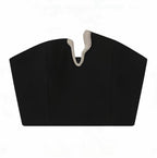 Damen Crop-Top und Mini-Rock Set mit dekorativem Detail EB