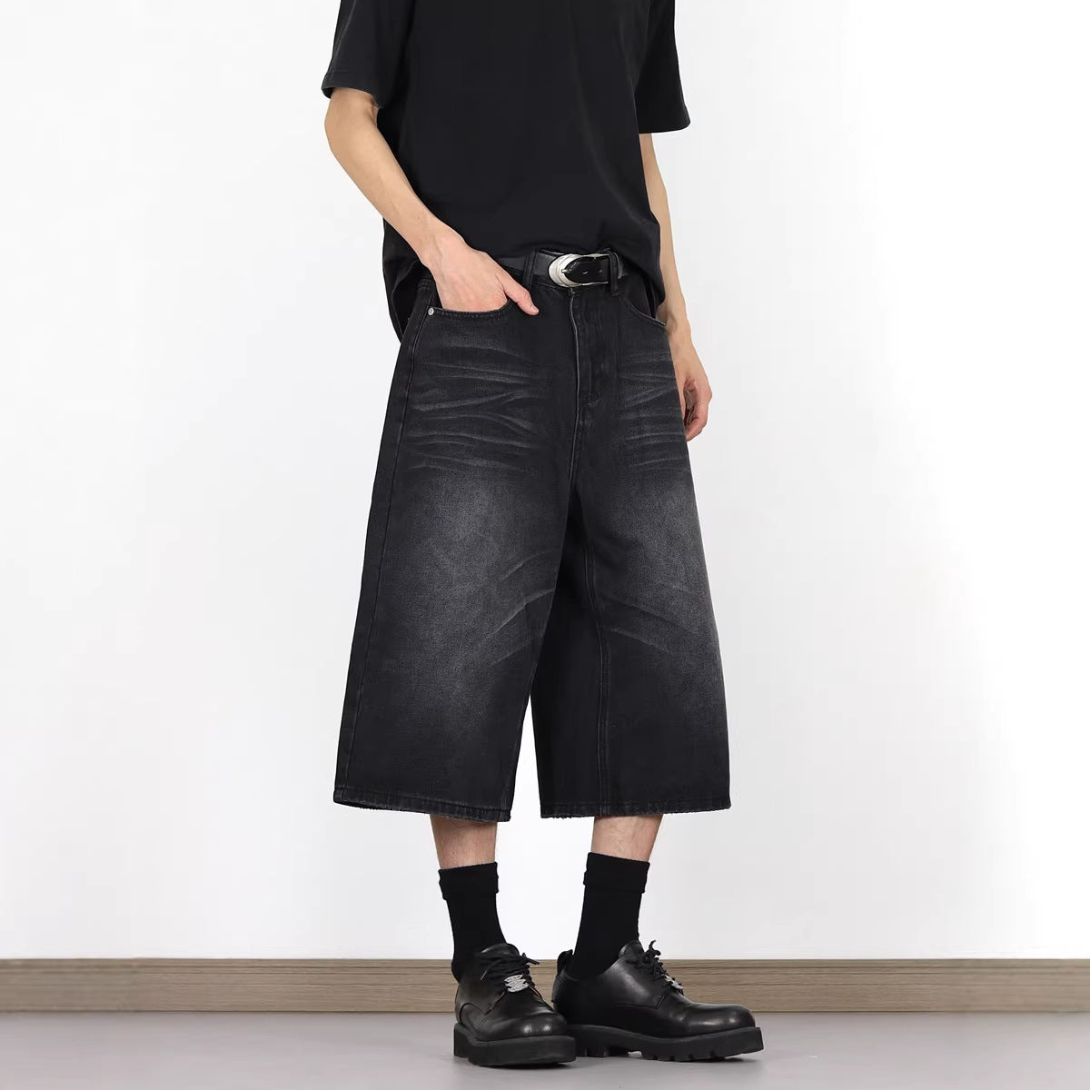Herren Dialen Denim Cargo-Shorts