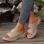 Damen Komfortable Riemchensandalen mit modischen Details EB