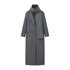 Damen eleganter Wintermantel mit hochschließendem Kragen und praktischen Taschen EB