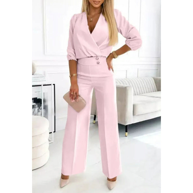 Eleganter Jumpsuit mit weitem Bein