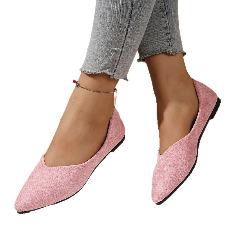 Damen Elegante Ballerinas mit flexiblem Fußbett und spitz zulaufendem Design EB