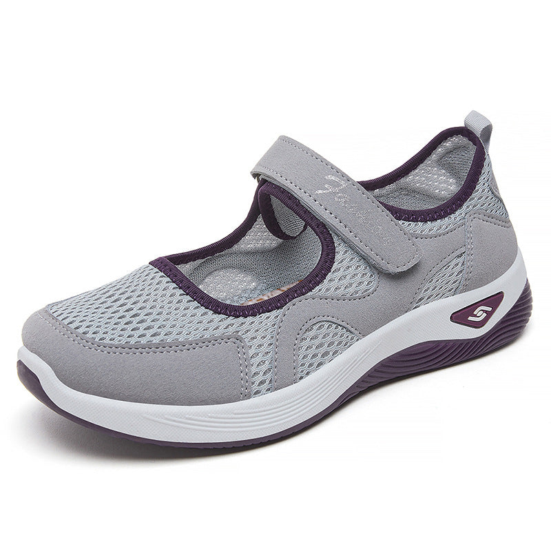 Damen Atmungsaktive Freizeitschuhe mit praktischem Klettverschluss und flexibel gestalteter Sohle EB