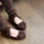 Damen Ballerinas mit weich gepolstertem Futter und eleganter Schleife EB