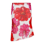 Damen Floral Maxi-Rock mit asymmetrischem Saum und elastischem Bund EB