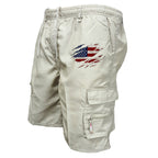 Herren Cargo-Shorts mit praktischen Seitentaschen und elastischem Bund EB