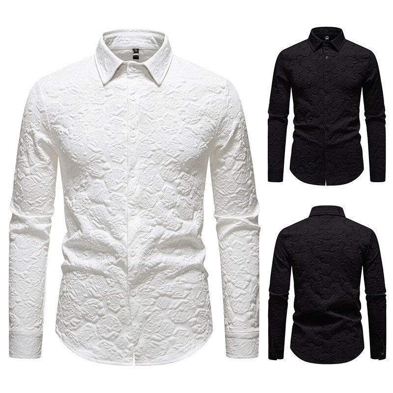 Herren Hemd mit strukturiertem Design EB